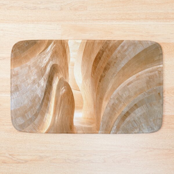 Item preview, Abstract Cliffs Rocks and Waterfall Minimalist Art Print designed and sold by MargaretWiktor.