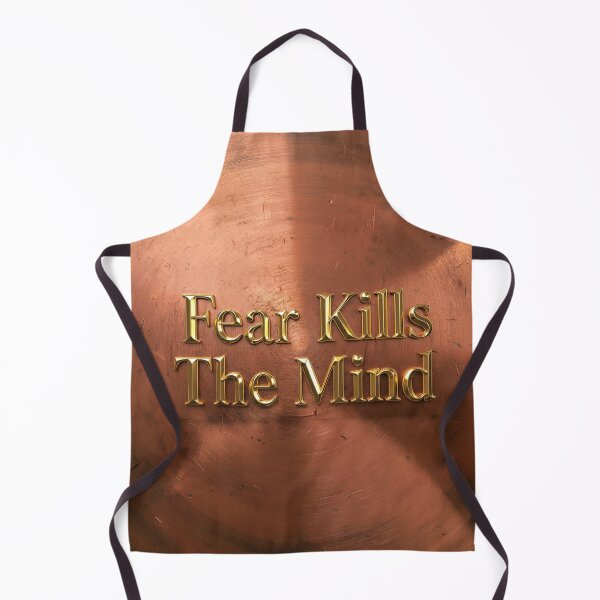 Item preview, Fear Kills The Mind – Gold Typography on Weathered Copper designed and sold by Marcu Ioachim.