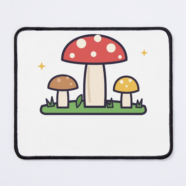 Item preview, Cute Mushroom Trio Cottagecore Forest designed and sold by violetteskyart-vioart.
