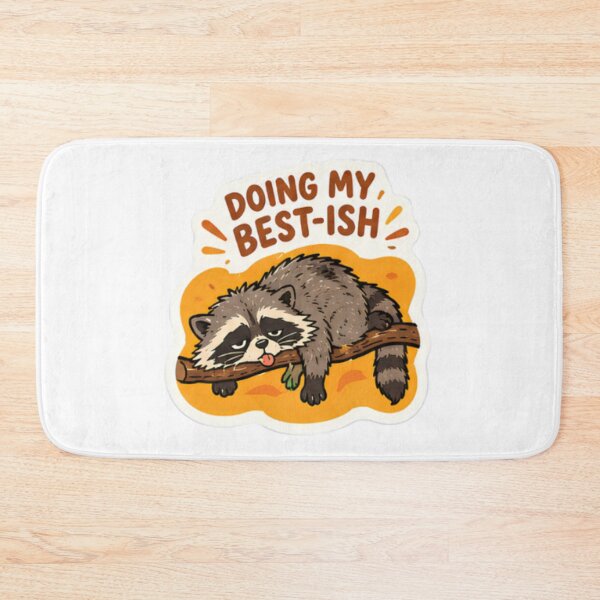 Item preview, Raccoon Sleeping on Tree Branch designed and sold by bymtsef.