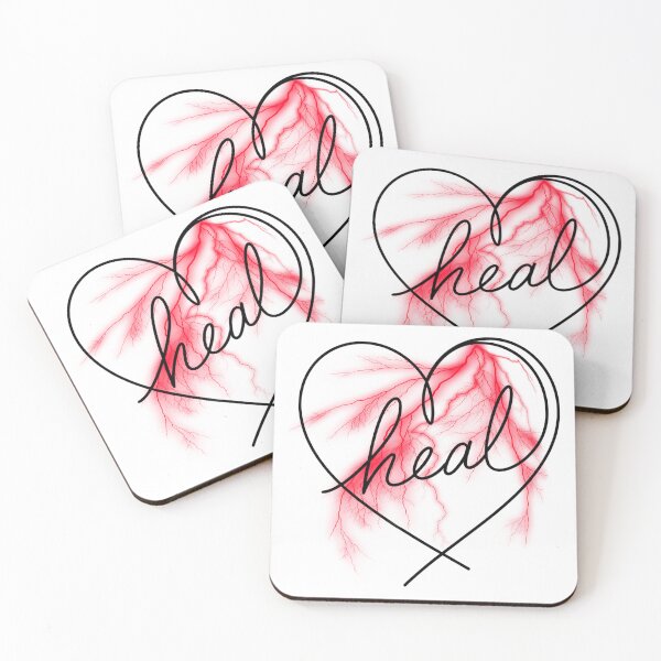 Item preview, Minimalist Half Heart Heal Line Art designed and sold by mimikaka.