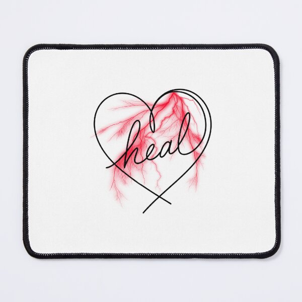Item preview, Minimalist Half Heart Heal Line Art designed and sold by mimikaka.