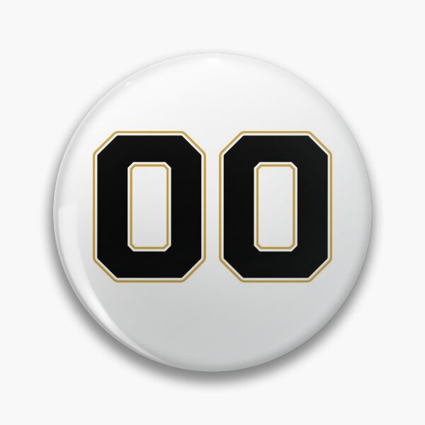 Item preview, 00 | Jersey Number 00 | Shirt Number 00 (Black / Gold) designed and sold by STUDIO-72.