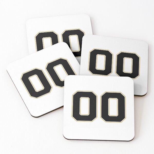 Item preview, 00 | Número de camiseta 00 | Número de camiseta 00 (Negro/Dorado) designed and sold by STUDIO-72.