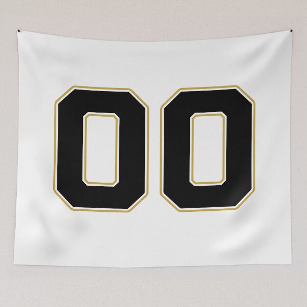 Item preview, 00 | Jersey Number 00 | Shirt Number 00 (Black / Gold) designed and sold by STUDIO-72.