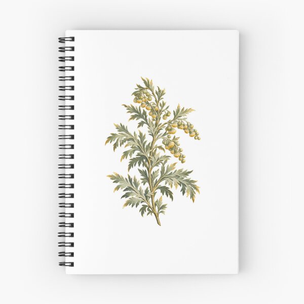Item preview, Wormwood Botanical | Dark Herbalist Apothecary Plant Art | Dark Academia Gift designed and sold by Brackenlume Studio.