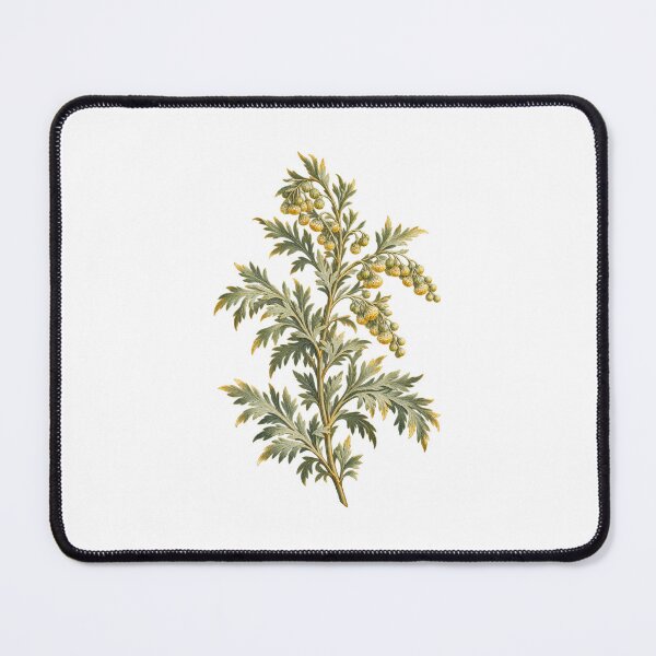 Item preview, Wormwood Botanical | Dark Herbalist Apothecary Plant Art | Dark Academia Gift designed and sold by Brackenlume Studio.