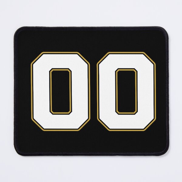 Item preview, 00 | Jersey Number 00 | Shirt Number 00 (White / Gold) designed and sold by STUDIO-72.
