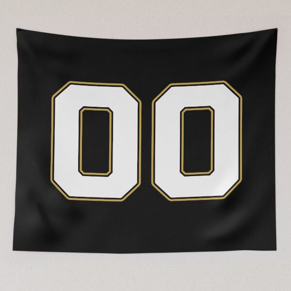 Item preview, 00 | Jersey Number 00 | Shirt Number 00 (White / Gold) designed and sold by STUDIO-72.