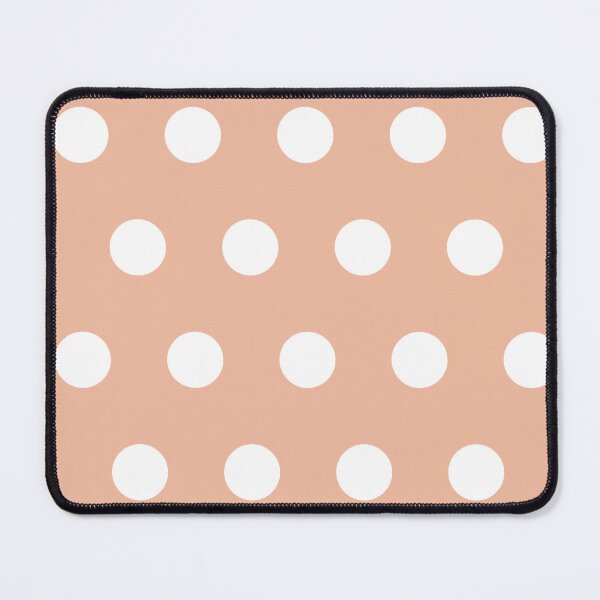 Item preview, Large white polka dots on coral peach designed and sold by Nolan6.