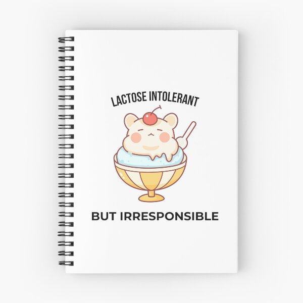 Item preview, Lactose Intolerant But Irresponsible Black Font Funny Ice Cream Meme designed and sold by kristy1003.