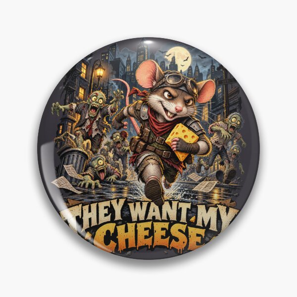 Item preview, They Want My Cheese – Funny Halloween Zombie Rat Escape designed and sold by HOUSE OF TIST.