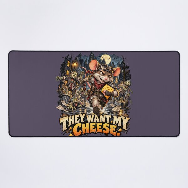 Item preview, They Want My Cheese – Funny Halloween Zombie Rat Escape designed and sold by HOUSE OF TIST.