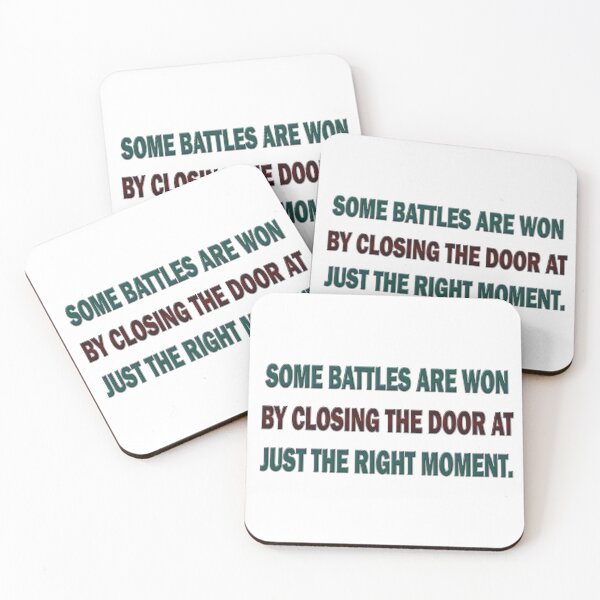 Item preview, Some battles are won by closing the door at just the right moment. designed and sold by Yamy Morrell Art and Design.