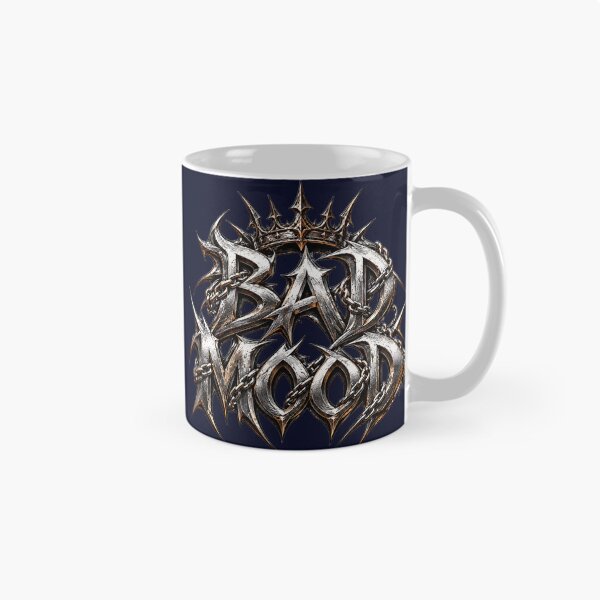 Aperçu de l'œuvre Mauvaise humeur Dark Fantasy Blasphème Logo Métal créée et vendue par charmaroundyou.