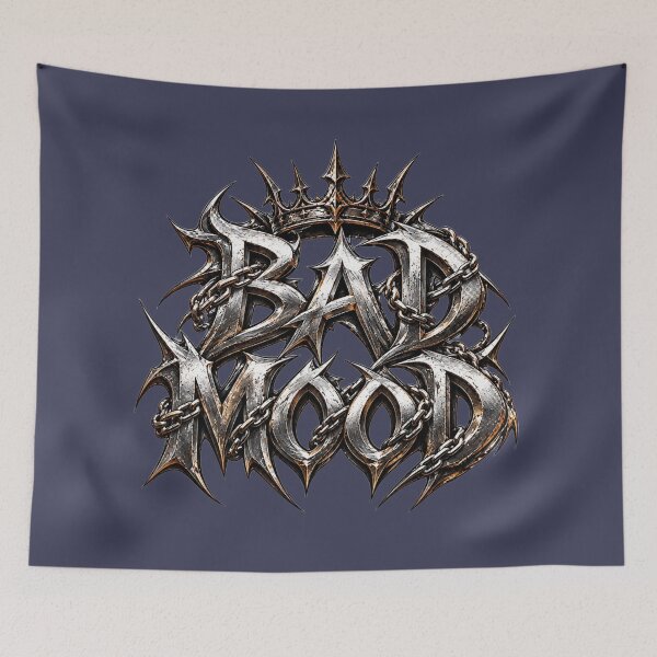Item preview, Bad Mood Dark Fantasy Blasphemy Metal Logo designed and sold by charmaroundyou.