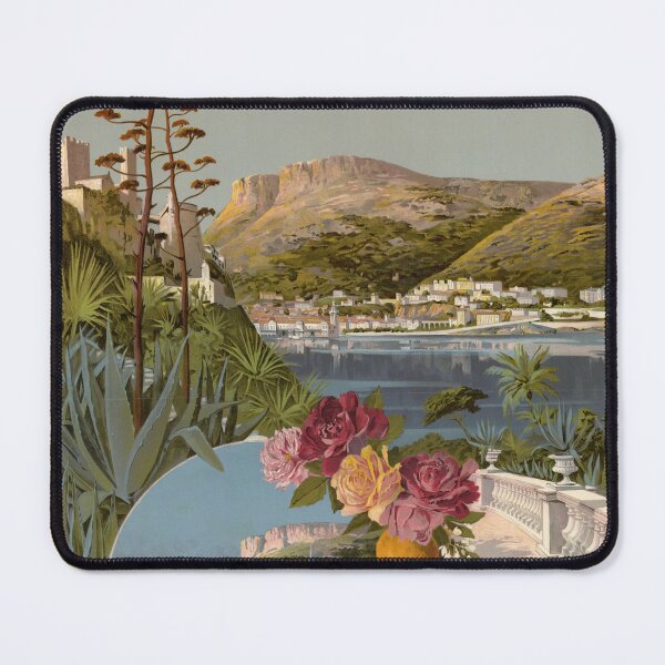Item preview, Vintage Monaco Travel Poster | Art Nouveau Style | Scenic Mediterranean View | Luxurious Architecture | Hugo d'Alesi Print designed and sold by artofuniverse.