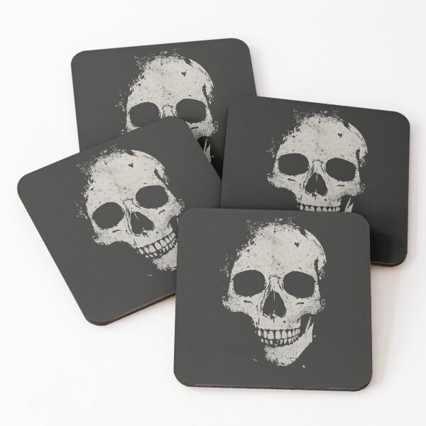 Item preview, Distressed Textural Skull Art designed and sold by ERODED SELF.