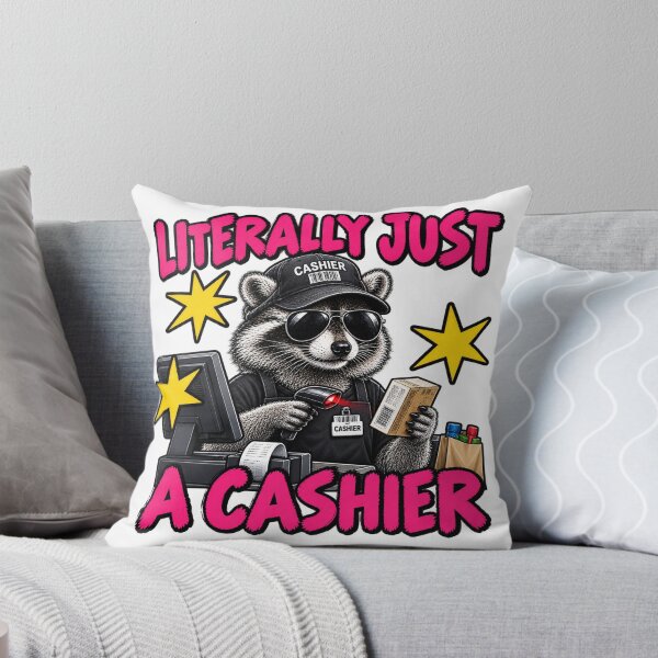 Item preview, jimothy Raccoon, Cashier T-Shirt, Raccoon cashier Gifts, Funny Animal, sarcastic humor designed and sold by anouaroh.