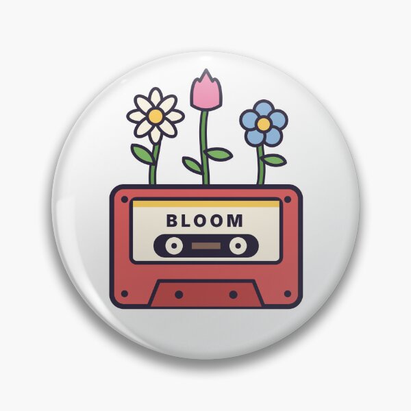Artikelvorschau, Mixtape Garden Cassette Tape With Flowers entworfen und verkauft von violetteskyart-vioart.