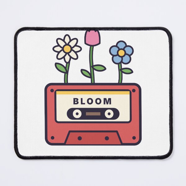 Item preview, Mixtape Garden Cassette Tape With Flowers designed and sold by violetteskyart-vioart.