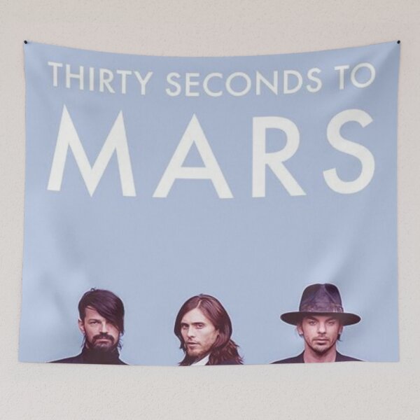 Item preview, Thirty Seconds To Mars 30 Original Custom Vintage Music Poster Wall Art Tee Shirt Design designed and sold by Cool Robot Bro..