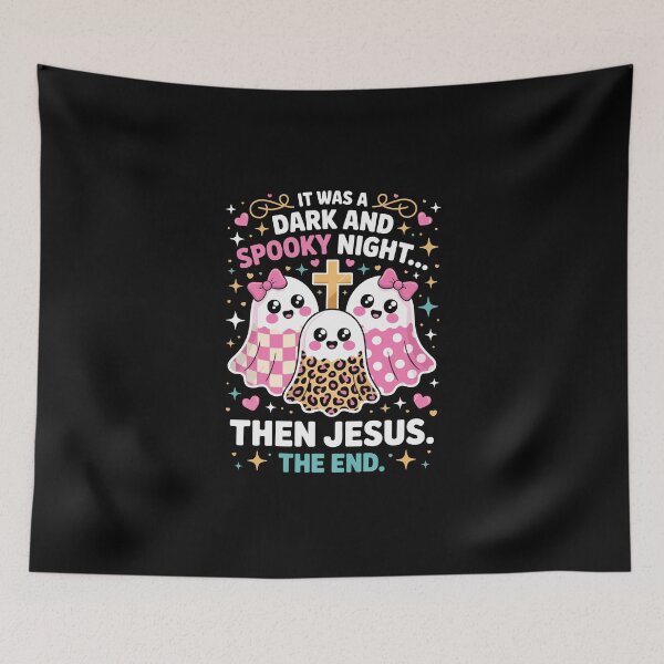 Item preview, Then Jesus The End – Christian Halloween Cute Ghost Art designed and sold by jkrphoto.
