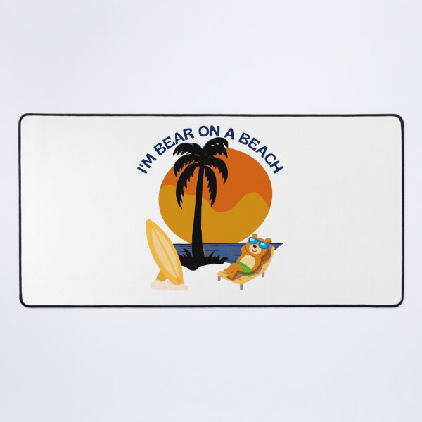 Item preview, I'm Bear On A Beach-classic sunset/beach designed and sold by MusikalTales.