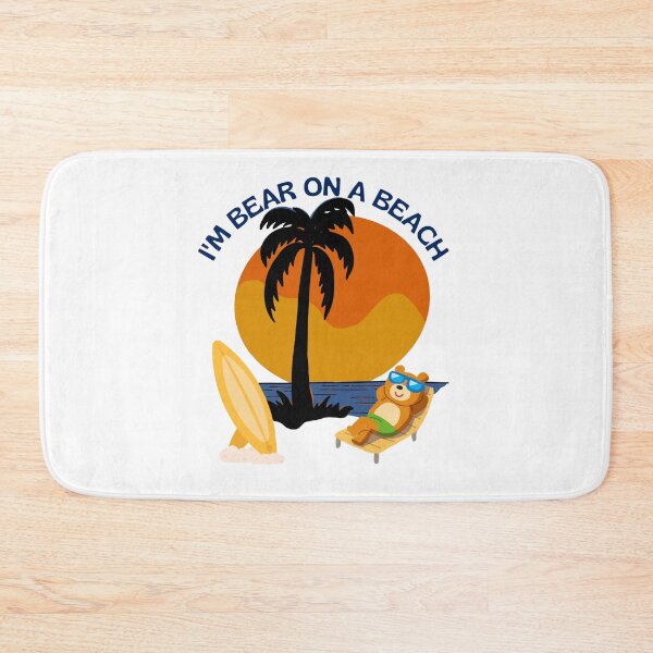 Item preview, I'm Bear On A Beach-classic sunset/beach designed and sold by MusikalTales.