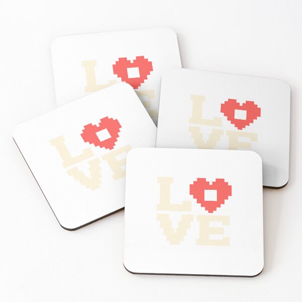Item preview, Pixelated love and a retro heart designed and sold by sasaPRO.