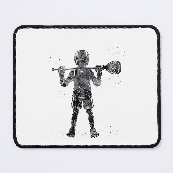 Item preview, Little Boy Lacrosse Goalie Watercolor Art designed and sold by Liededrom..