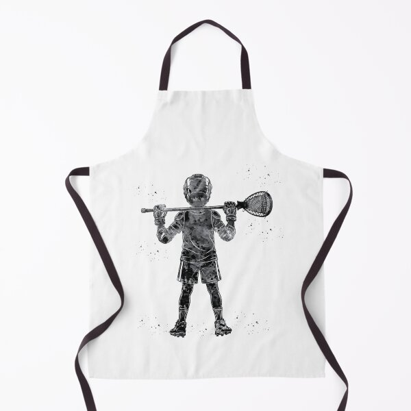 Item preview, Little Boy Lacrosse Goalie Watercolor Art designed and sold by Liededrom..
