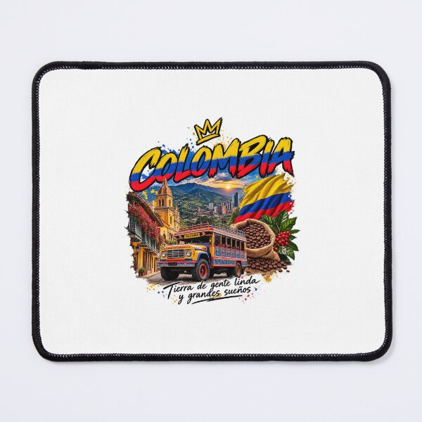 Item preview, Colombia Vintage Travel – Colombian Flag, Chiva & Coffee designed and sold by RIOSO.