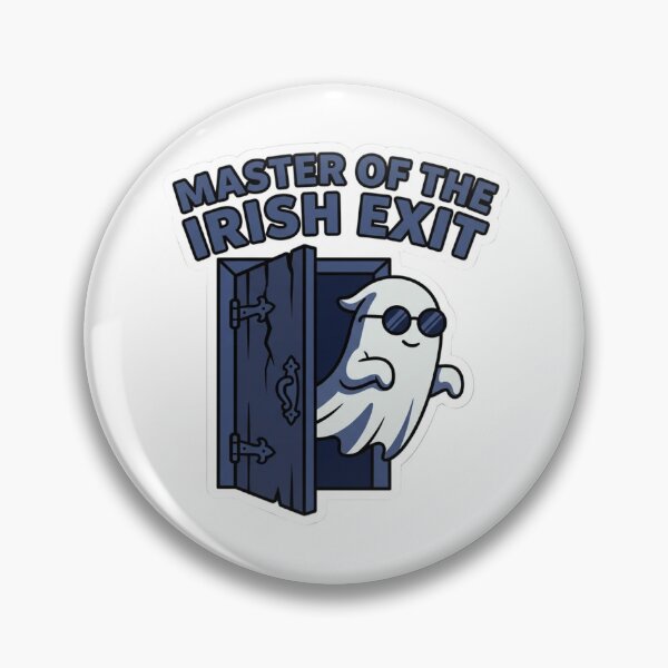 Item preview, Master Of The Irish Exit Ghost Sunglasses Funny Introvert Social Goodbye designed and sold by raedattia.
