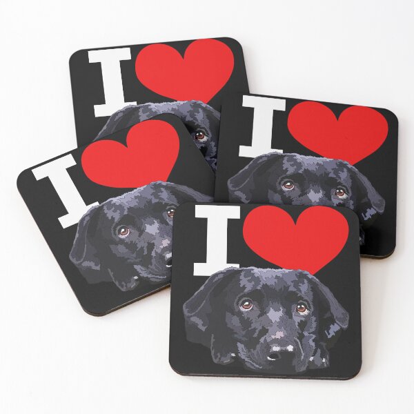 Item preview, I Love Black Labrador Puppy designed and sold by Just-Arts-4U.