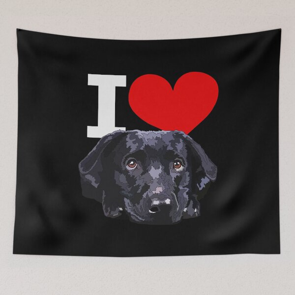Item preview, I Love Black Labrador Puppy designed and sold by Just-Arts-4U.