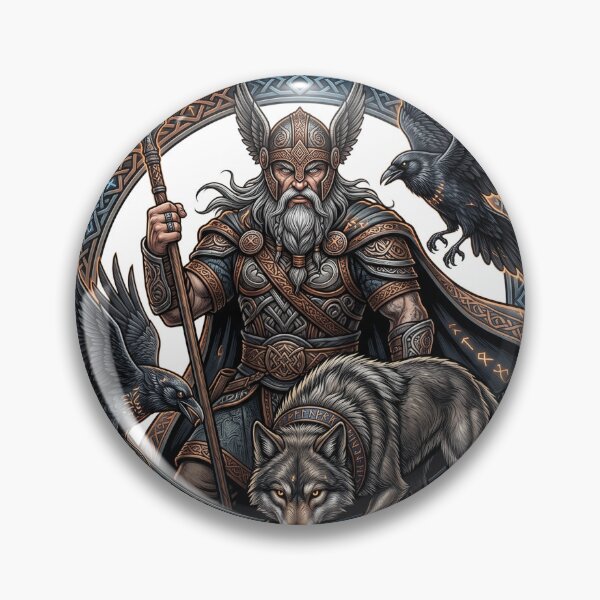 Item preview, odin, god nordic, valhala, midgard, asgard, father nordic designed and sold by Hephaestus's Forge.