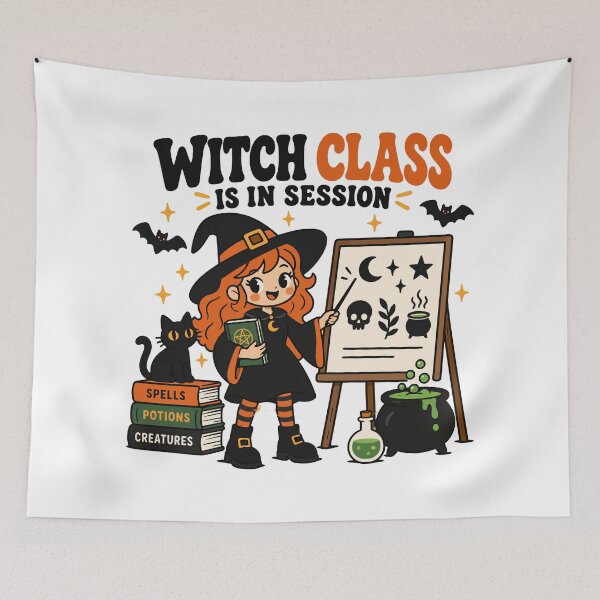 Item preview, Witch Class Is In Session Magical School Humor designed and sold by CleanDecor.