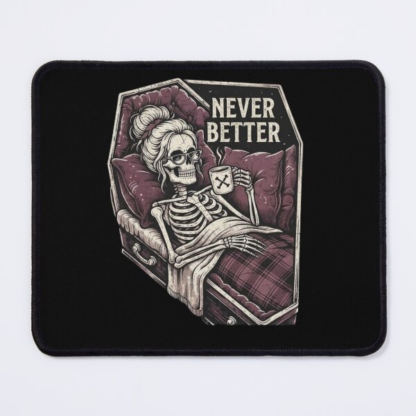 Item preview, Never Better Messy Bun Skeleton Halloween designed and sold by Zbixu.
