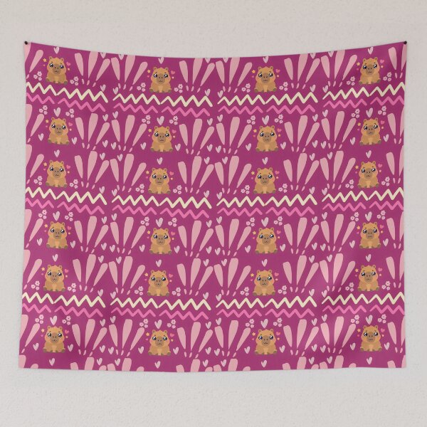 Item preview, Cute Capibara Heart Pattern Design designed and sold by Azurart2.