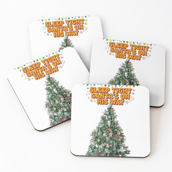 Item preview, Sleep Tight Santa's On His Way Funny Christmas Tree designed and sold by Deepsleepstudio.