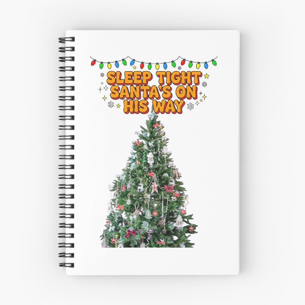 Item preview, Sleep Tight Santa's On His Way Funny Christmas Tree designed and sold by Deepsleepstudio.
