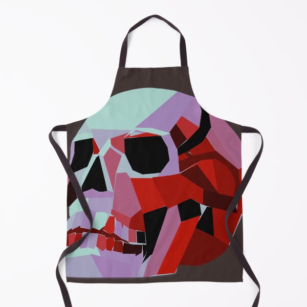 Item preview, Craneo Low Poly rojo designed and sold by Just-Draws-22.