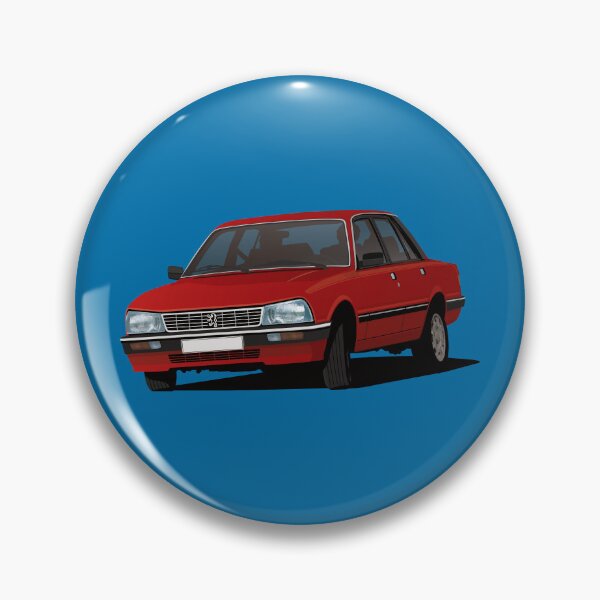 Artikelvorschau, PUG 505 GTi Turbo - Roter französischer Klassiker entworfen und verkauft von knappidesign.