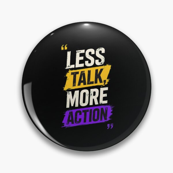Item preview, Less Talk More Action – Hustle Gym Motivational Quote Typography Design designed and sold by Vibe-Vary.