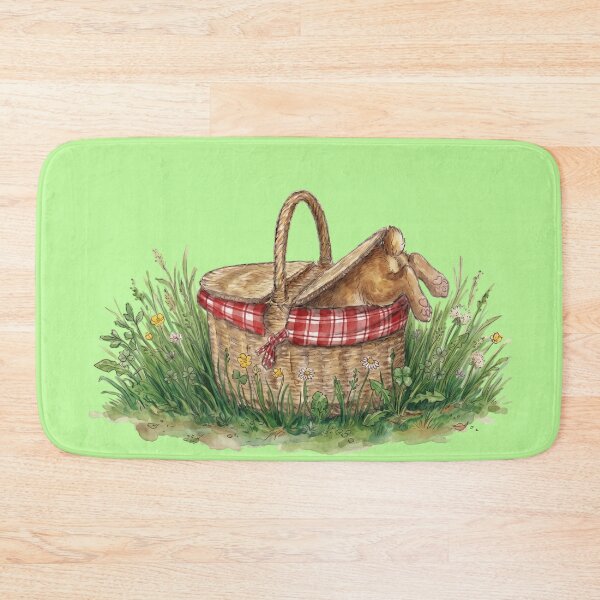Item preview, Cute Bunny Hiding in Picnic Basket designed and sold by Merli7.
