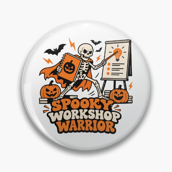 Item preview, Spooky Workshop Warrior Halloween Crafting Humor designed and sold by CleanDecor.