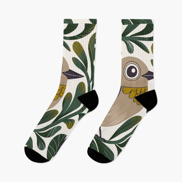 Item preview, Mid Century Modern Scandi Birb - Folk Art Bird Illustration | Filora Atelier  designed and sold by Filora Atelier | Bird Art.