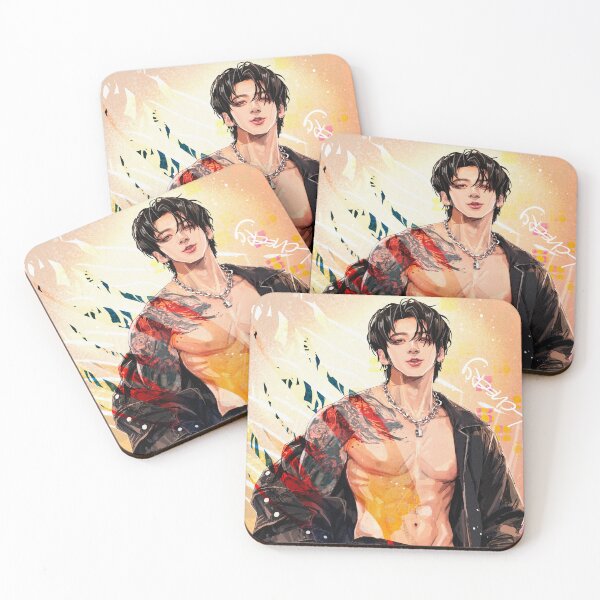 Item preview, Jungkook Golden Abs On Fire  designed and sold by lcheeryart.