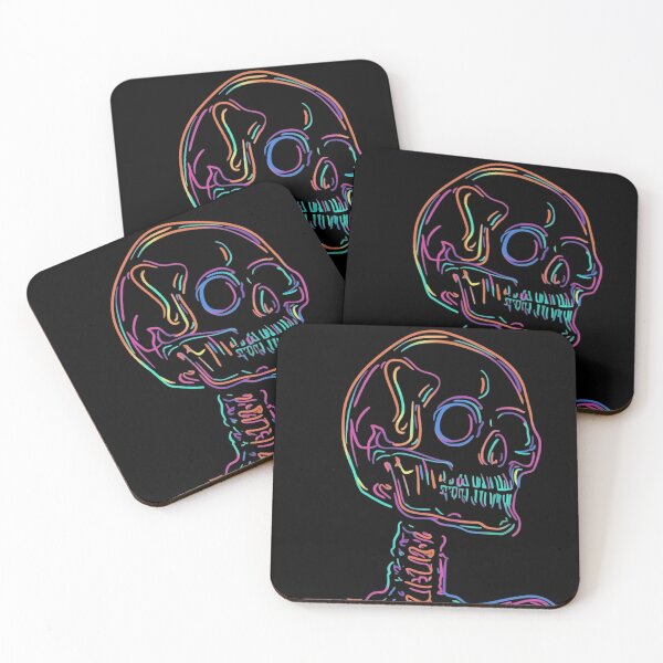Item preview, Colorful Neon Skeleton - Rainbow Halloween designed and sold by WavyCurve.